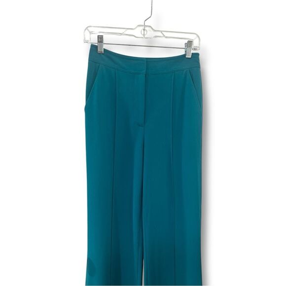 NWT Diane von Furstenberg Wide Leg Blue Trousers Size 4 – Flowy Flare Pants - Picture 4 of 7
